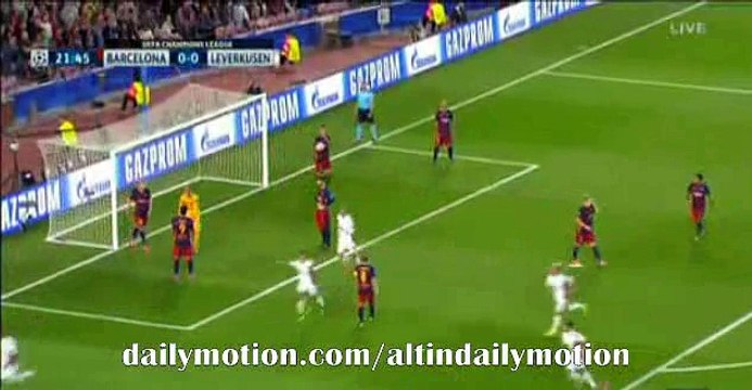 Papadopoulos Amazing Goal - FC Barcelona 0-1 Bayer Leverkusen 29.09.2015