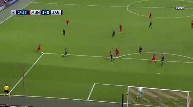 Mario Goetze Goal 3-0 Bayern Munich vs Dinamo Zagreb