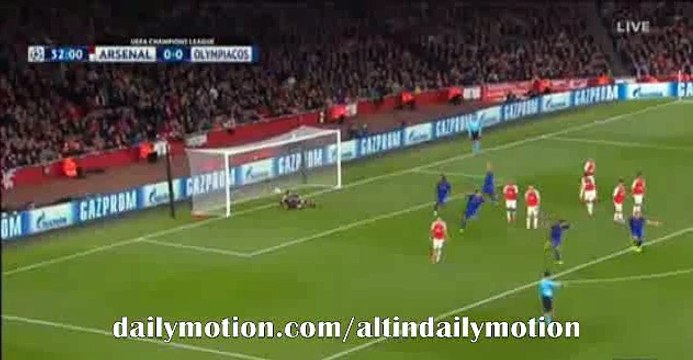 Felipe Pardo Fantastic Goal - Arsenal 0-1 Olympiakos - Champions League - 29.09.2015