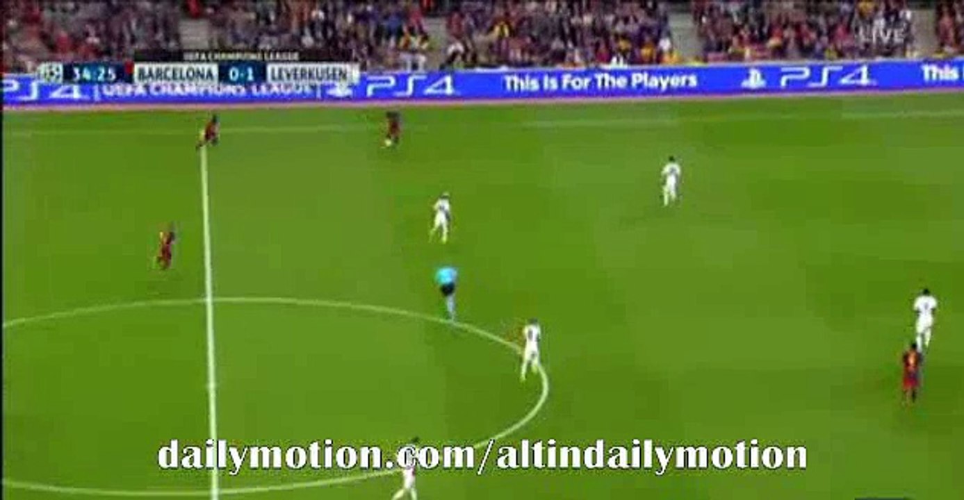 Neymar Amazing Skills - Barcelona vs Bayer Leverkusen - Champions League - 29.09.2015