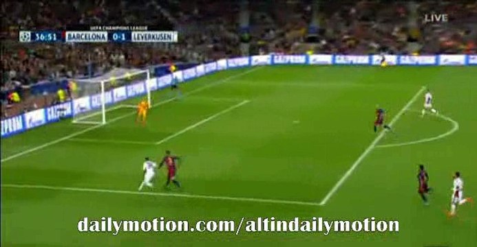 Marc ter Stegen Big Save - Barcelona vs Bayer Leverkusen - Champions League - 29.09.2015