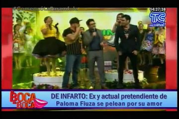 Ex y actual pretendiente de Paloma Fiuza se pelean por su amor