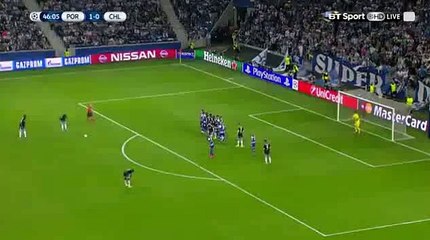 Willian Amazing Goal 1-1 Porto vs Chelsea