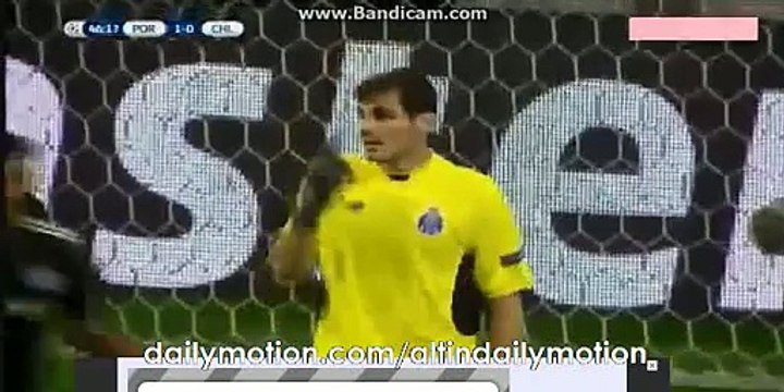 Willian Fantastic Free Kick Goal - Porto 1-1 Chelsea - Champions League - 29.09.2015