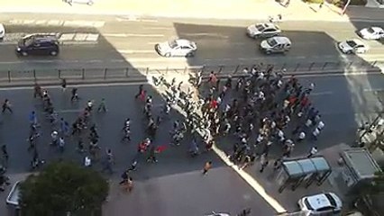 Gezi olayları 1 Haziran 2013 Mecidiyeköyden Taksim, e giden gruplar