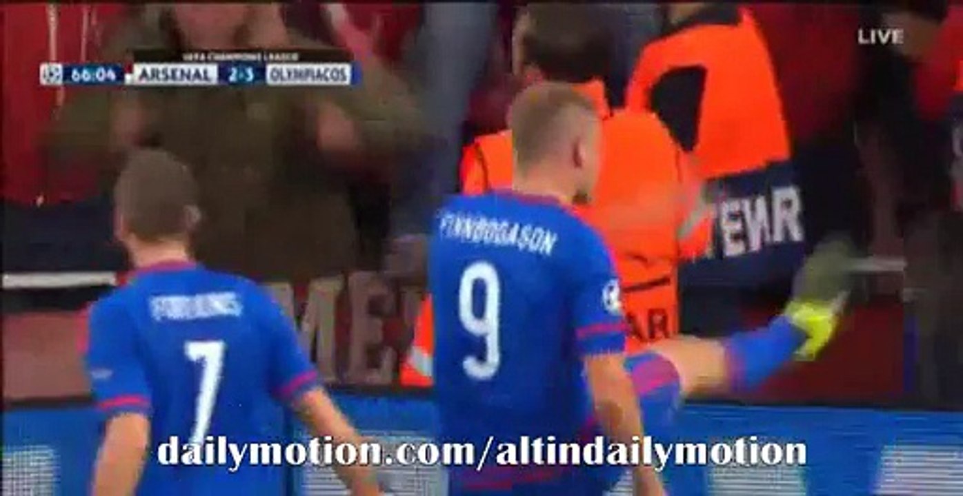 2-3 Alfred Finnbogason Great Goal | Arsenal v. Olympiakos - Champions League - 29-9-2015