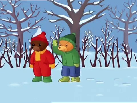 Petit Ours Brun - fait des boules de neige