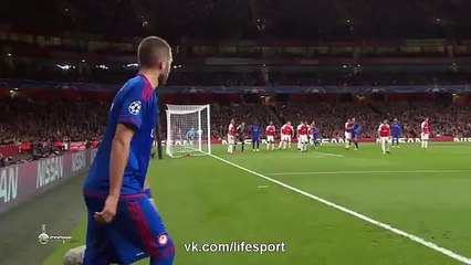 Fortunis Goal | Arsenal 1 - 2 Olympiakos