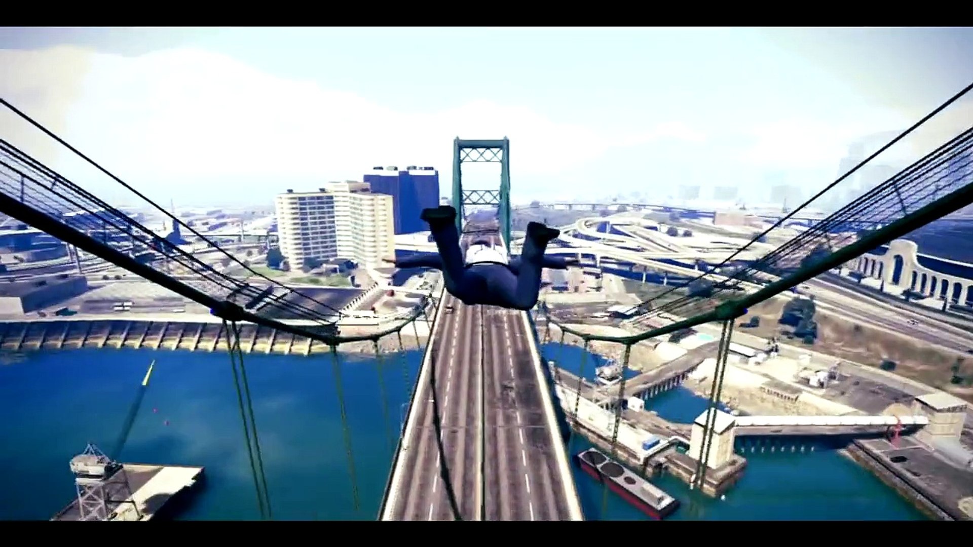 ⁣GTA 5 SUPERMAN (Skydiving GTA 5 Stunts)