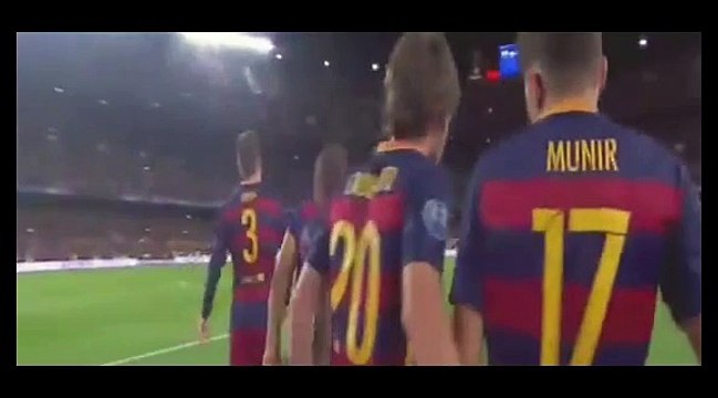 Goal Luis Suarez 2-1 - FC Barcelona vs Bayer Leverkusen - 29/09/2015