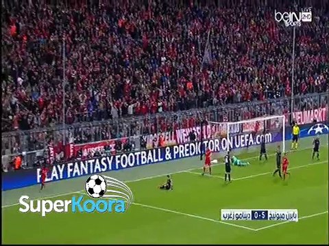 اهداف مباراة ( بايرن ميونيخ 5-0 دينامو زغرب ) دوري أبطال أوروبا 2015/2016