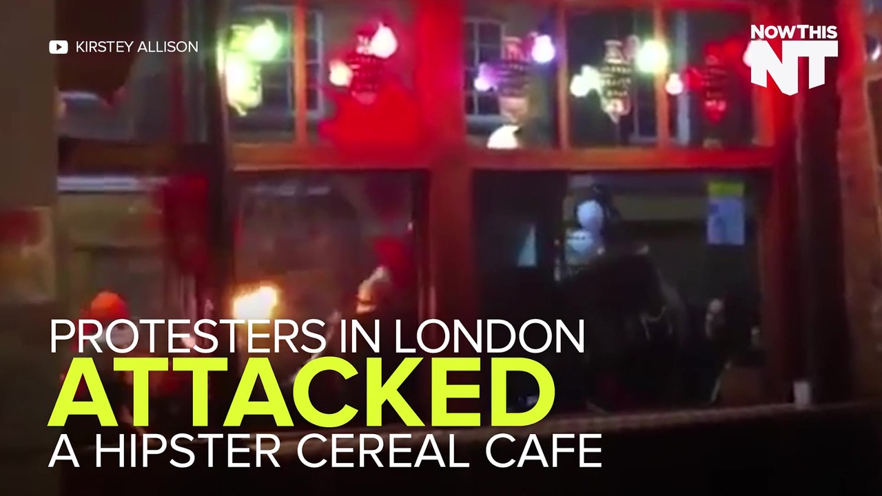 Protesters Attack Hipster Cereal Cafe To Make S...