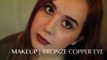 GRWM | Fall Makeup & Look | Bronze Copper Eye & Denim on Denim | melstylediary
