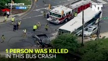 Bus & Truck Collide In NC, Killing 1 & Injuring 16 More