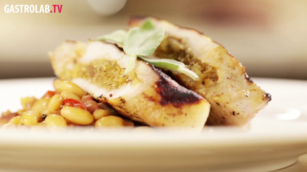 Stuffed Pork Chop with Raisins and Oregano Recipe