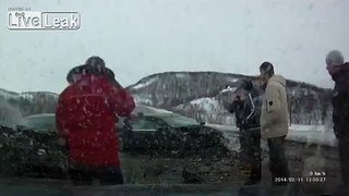Fatal Headon on icy murmansk road
