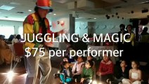 Compare Mike Battie to Metro Vancouver $75 Juggler   Magician, Bobby The Magician Demo Reel, Kids Birthday Parties Entertainers