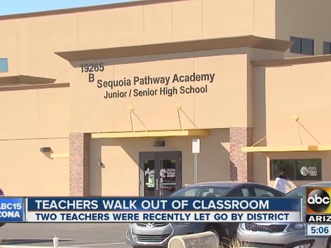 Maricopa Teachers walk out of their classrooms
