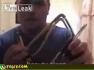 How to tattoo someone using LipStick and a Slingshot