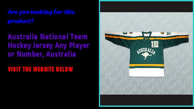 Australia National Team Hockey Jersey Any Player or Number, Australia