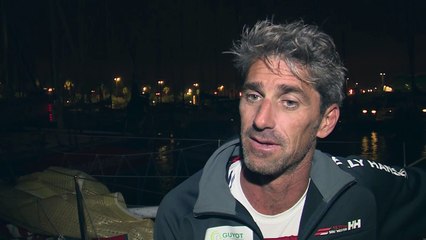 Passage de la ligne d'arrivée de l'étape 2 à Barcelone