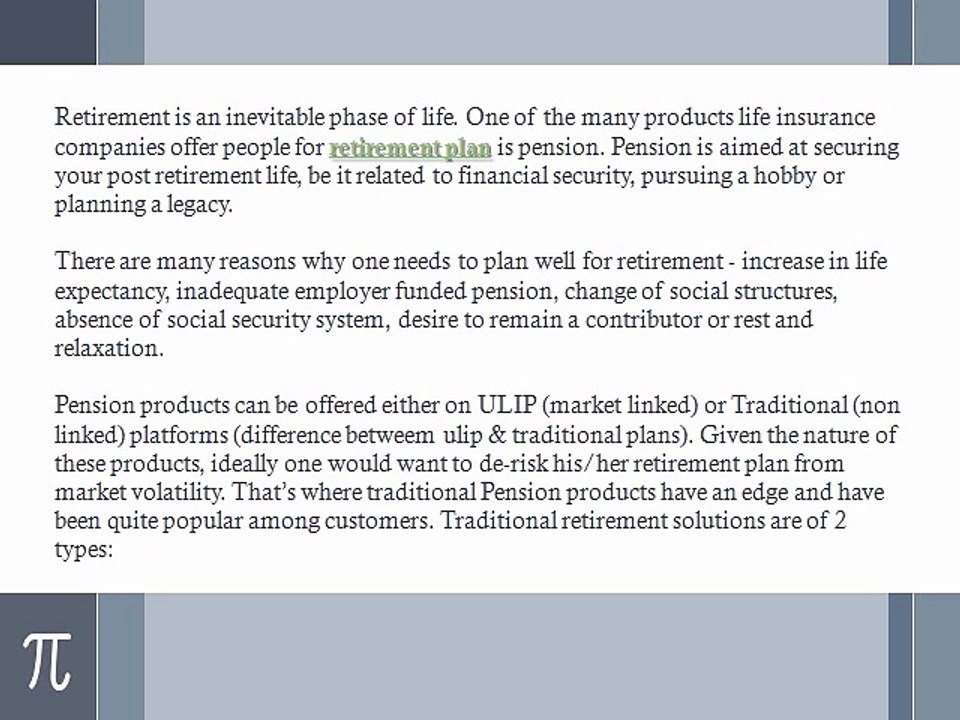 Seven Benefits of Buying Traditional Pension Plans