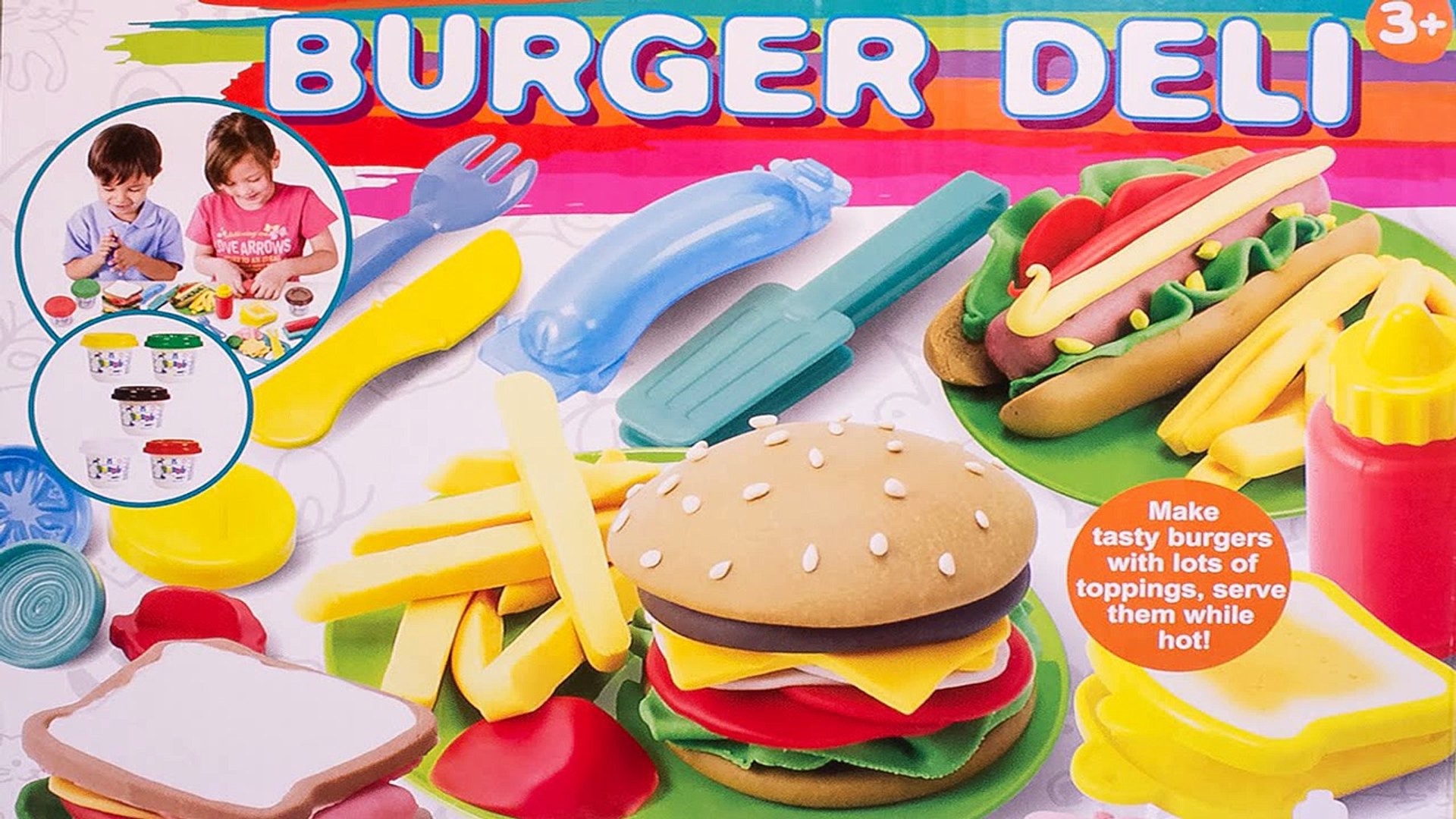 play doh hamburger set