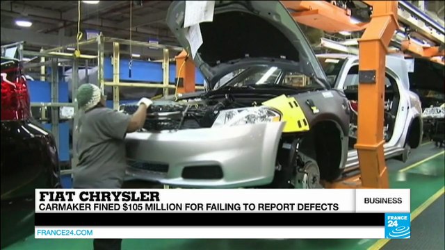 Fiat Chrysler fined $105m for under-reporting car defects
