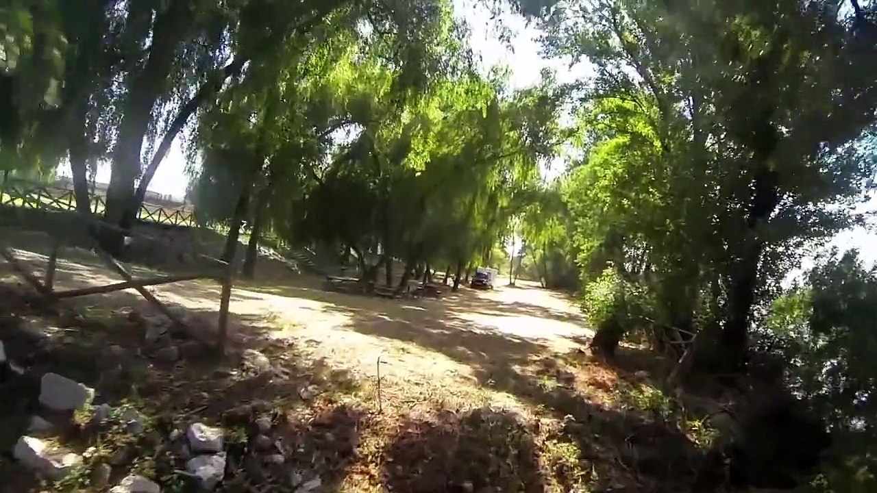 Crazy low flight drone