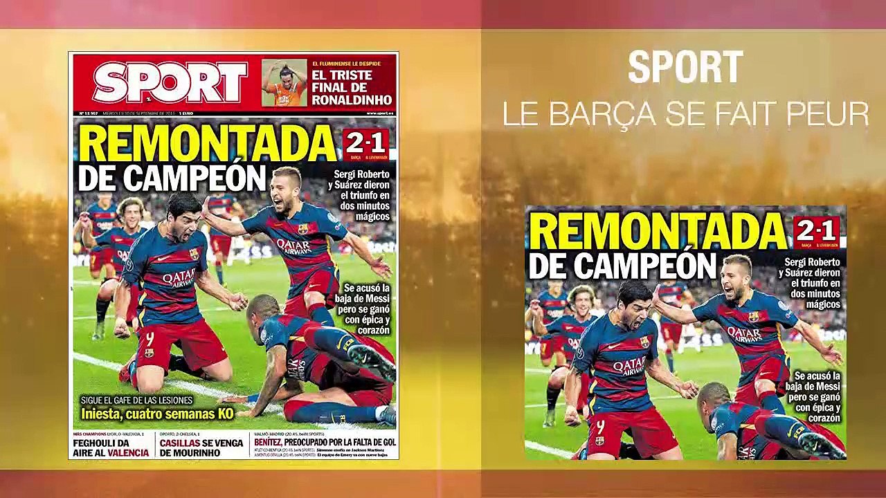 La revue de presse du 30 septembre