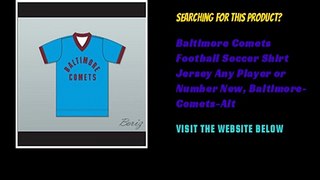 Baltimore Comets Football Soccer Shirt Jersey Any Player or Number New, Baltimore-Comets-Alt