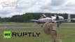 Latvia: US drone MQ-1 Predator and A-10 Warthog ground attack aircraft fly over Latvian territory