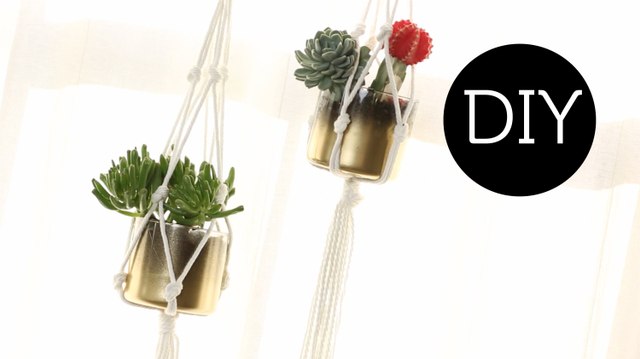 DIY: Hanging Macrame Planter ∞ Trash to Fab w/ AnneorShine