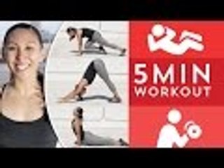 5 Minute Core & Upper Body Workout ∞ Fitness w/ Sunshine