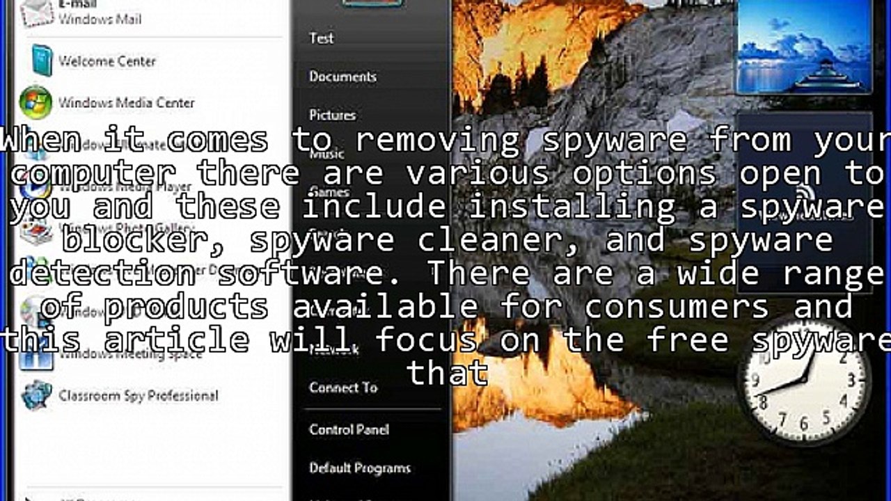 A Quick Look At Free Spyware