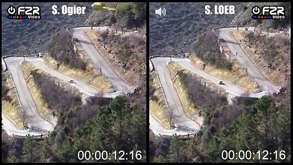 Video Rallye Monte Carlo 2015 - Loeb vs. Ogier (WP15)