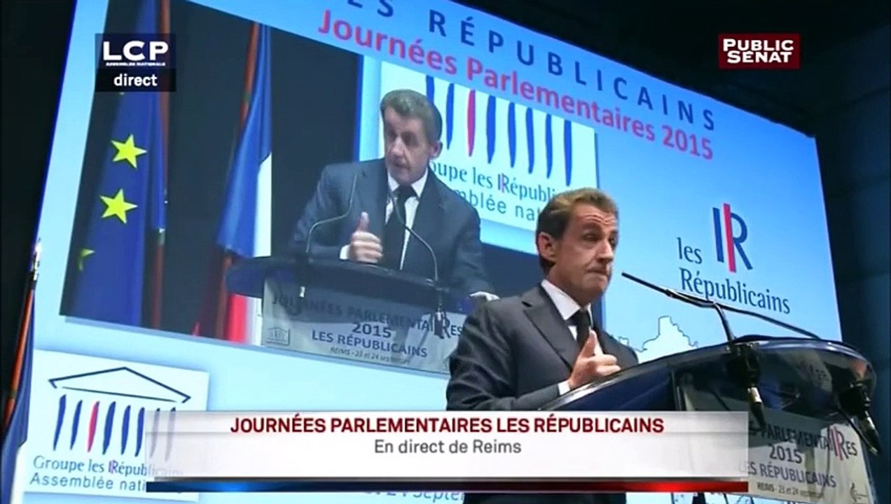 Intervention de Nicolas Sarkozy aux Journées Parlementaires des Républicains à Reims