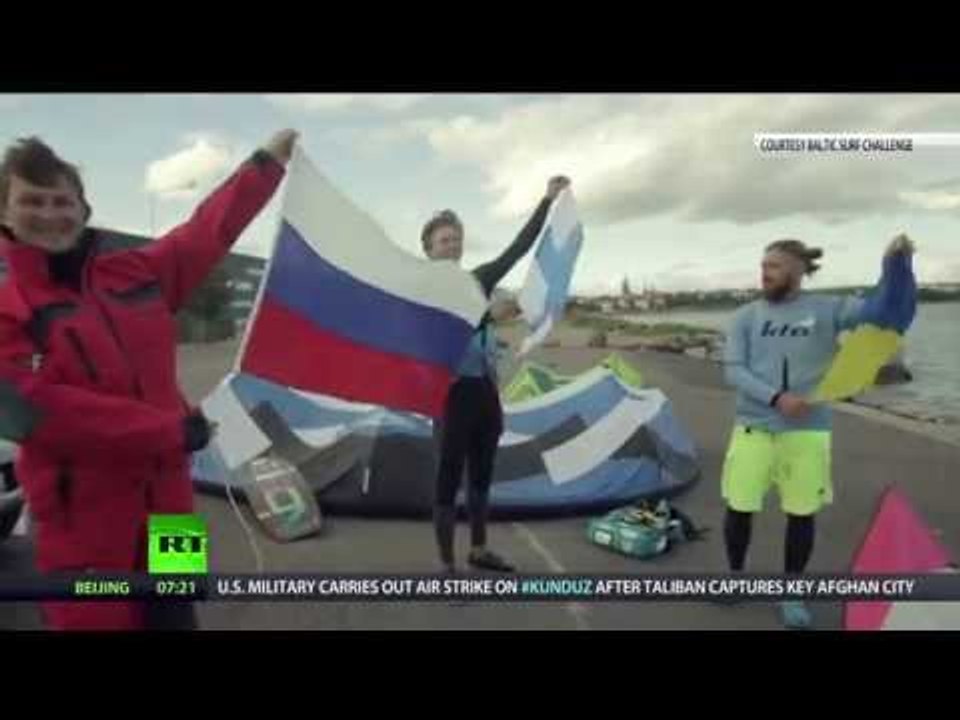 Sports Above Politics: Kite surfers set world record to promote Russia-Ukraine friendship