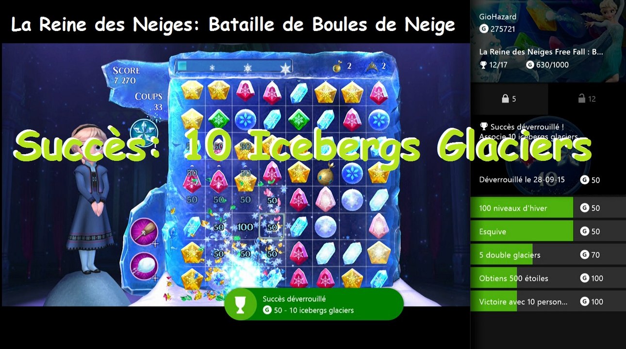 La Reine des Neiges Bataille de boules de neige - Succès 10 Icebergs Glaciers