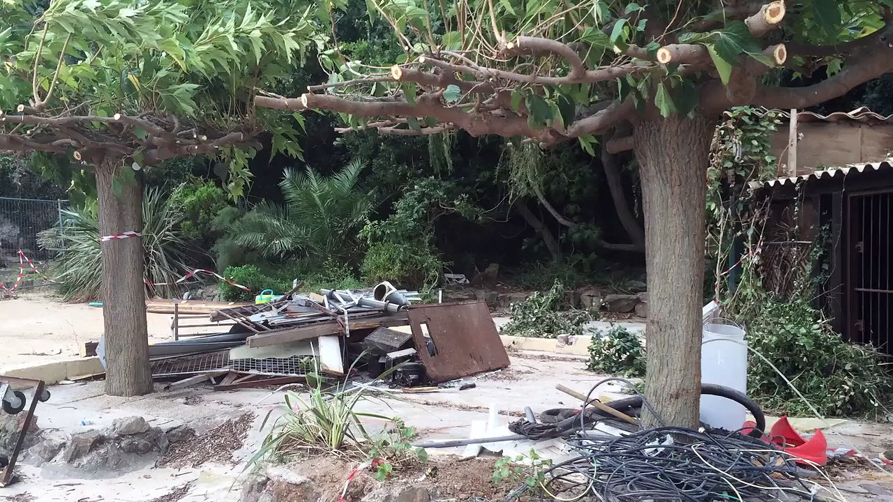 La démolition du restaurant l'Aiguille, à Théoule-sur-Mer