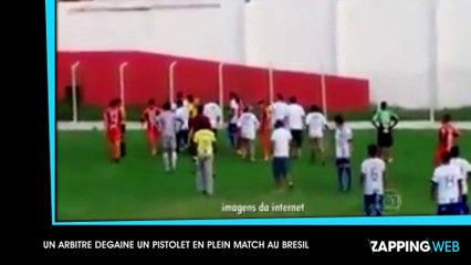Un arbitre se fait gifler par un joueur et sort un pistolet pour se venger