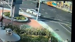 Teenage Girl Runs Across Street, Gets Hit By Two Cars