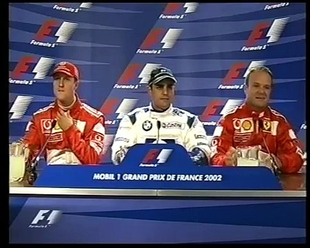 F1 French GP Magny-Cours 2002 - Qualifying - Ending + Press Conference