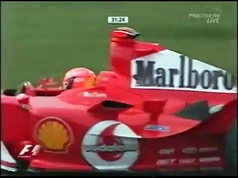 F1 Brazil 2004 FP3-FP4 Michael Schumacher Action
