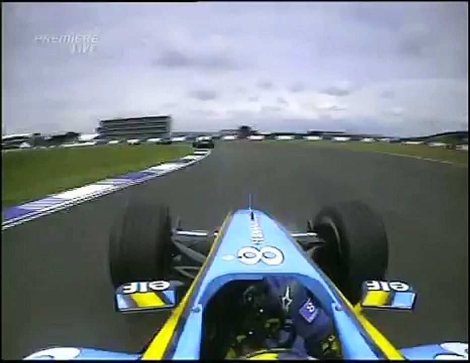 2004 British GP- Kimi Raikkonen, Schumacher, Al...