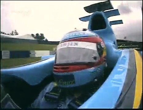 2004 British GP- AlonsoCAM, Raikkonen vs Schumacher