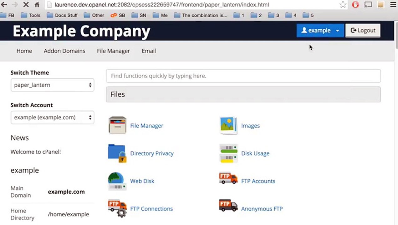 Cpanel Tutorial ::  How to change your password