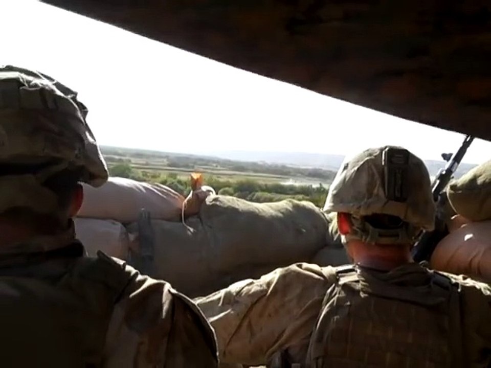 Marines in Afghanistan missed by a rocket after singing "Jenny from the block"