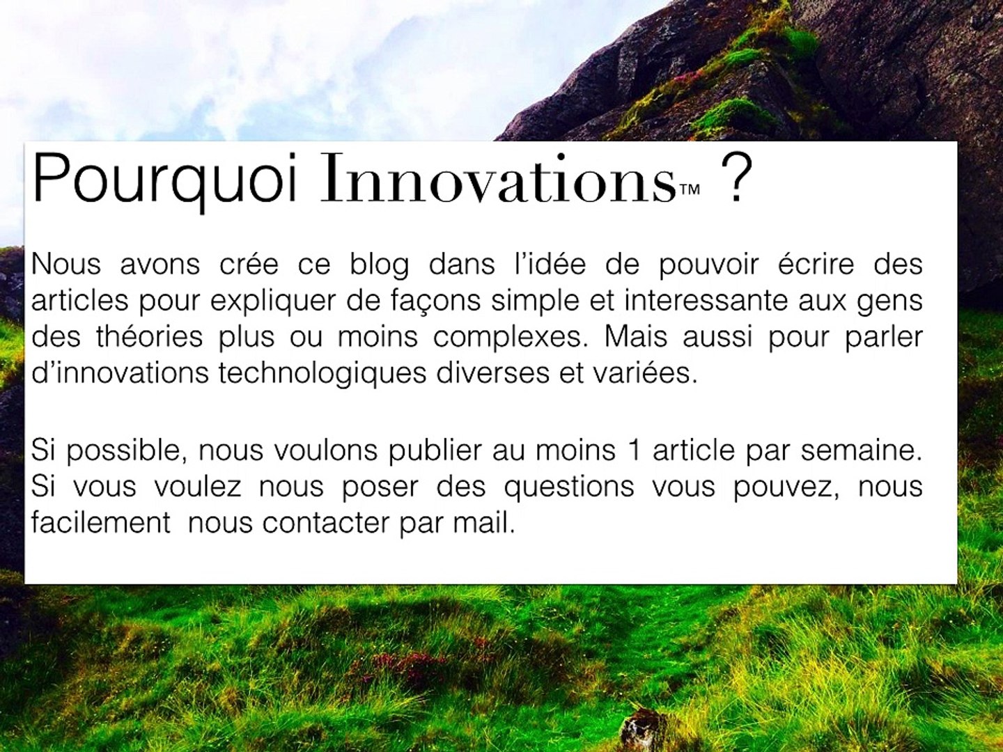 Introduction d'Innovations™