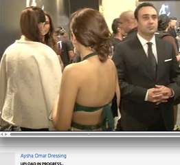 Aysha Omar Dressing in lux award show